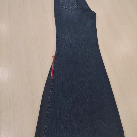 bebe wide leg side zip jeans - Picture 2 of 8